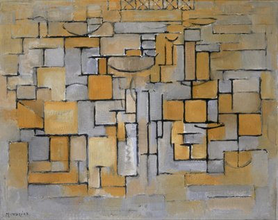 Maleri nr. II Komposisjon nr. XV Komposisjon 4, 1913. av Piet Mondrian