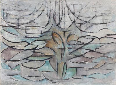 Det blomstrende epletreet, 1912. av Piet Mondrian