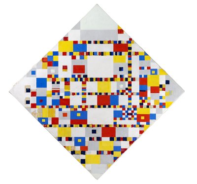 Victory Boogie Woogie (uferdig) av Piet Mondrian