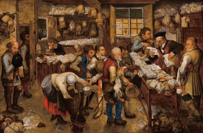 Skatteoppkreverens kontor av Pieter Brueghel the Younger