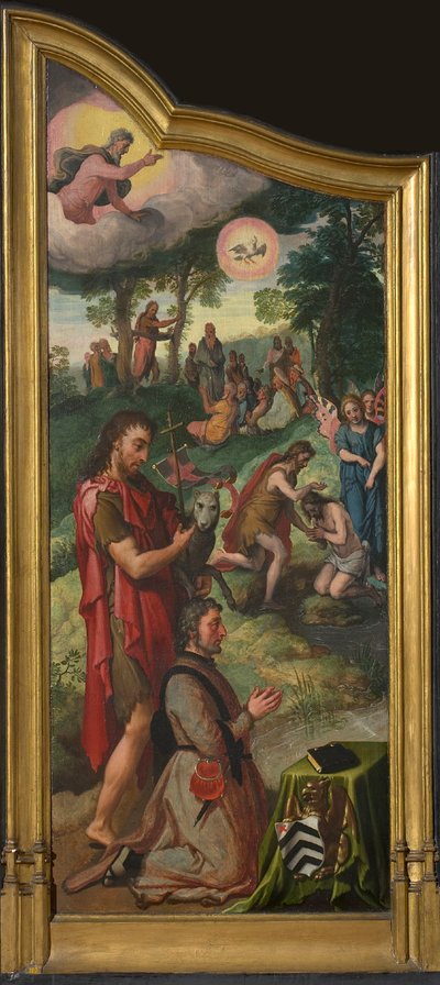 Jan van der Biest Triptych venstre panel. av Pieter Aertsen