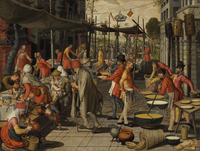 Lignelsen om bryllupsfesten. av Pieter Aertsen