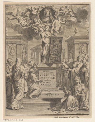Fabler av Aesop Phaedrus aug. frigjort fra Aesops fabler (tittel på objekt) av Pieter Balthasar Bouttats