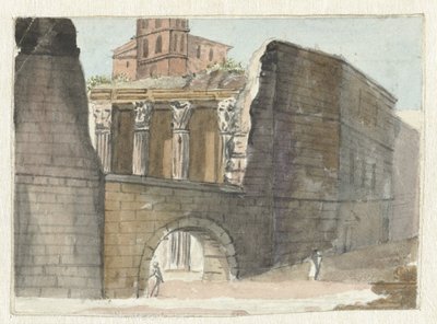 romerske ruiner av Pieter Bartholomeusz. Barbiers