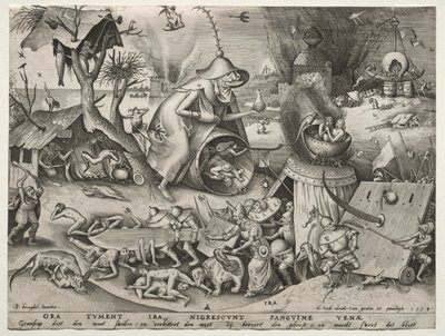 De syv dødssyndene: sinne av Pieter Bruegel