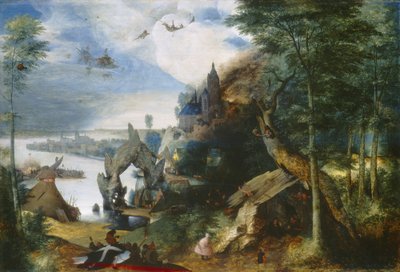 Fristelse av St. Anthony, ca. 1550-75 av Pieter Bruegel the Elder