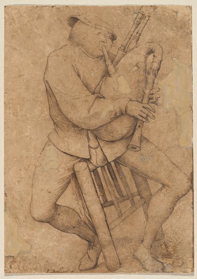 Sekkepipespilleren av Pieter Bruegel the Elder