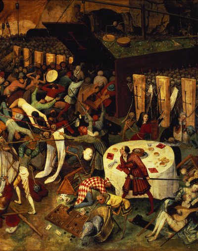 The Triumph of Death, detalj i den nedre høyre delen, 1562 av Pieter Bruegel the Elder