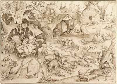 Desidia (Sloth), 1557 av Pieter Bruegel the Elder