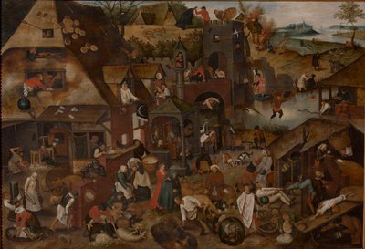 Flamske ordtak, 1607. av Pieter Brueghel the Younger