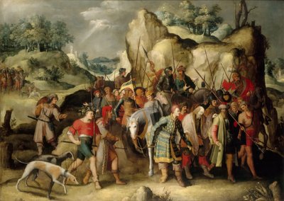 Omvendelsen til Saint Paul. av Pieter Brueghel the Younger