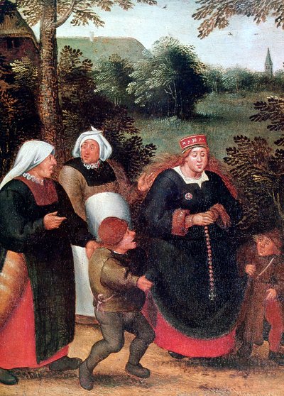 Brudens prosesjon, c1584-1638 av Pieter Brueghel the Younger