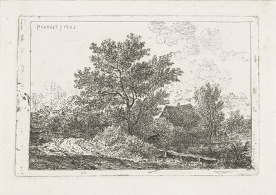 Landskap med gård av Pieter Casper Christ