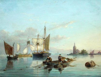 På Isle of Texel, Holland av Pieter Christiaan Cornelis Dommelshuizen