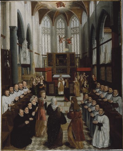 The Presentation of the Virgin in the Temple, ca. 1530-35 (olje på linlerret) av Pieter Claeissens