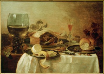 Stilleben med pate av Pieter Claesz