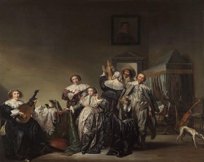 Galant selskap Kavalerer og damer av Pieter Codde