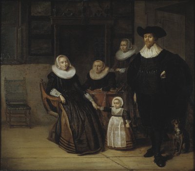Portrett av en familie, 1661 av Pieter Codde
