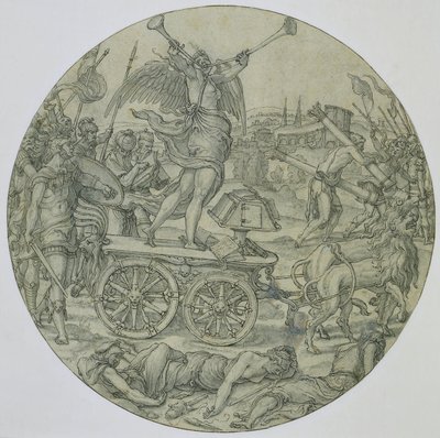 Triumf av berømmelse av Pieter Coecke van Aelst (I) (workshop of)