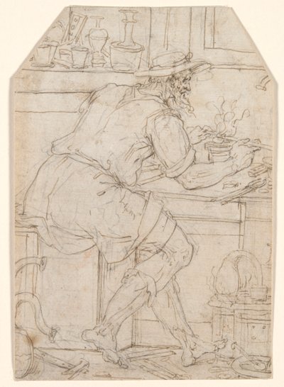 Håndverker på jobb av Pieter Coecke van Aelst
