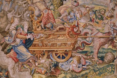 Flemish tapestry. Series The seven capital sins (De zeven hoofdzonden): Vanity (hoogmoed). Cartoonist Pieter Coecke van Aelst. Atelier of Brussels. Ca 1542-1544.   1319309   no       norwegian Successfully Translated  Original: Portrait of a Noblewoman, Pr av Pieter Coecke van Aelst