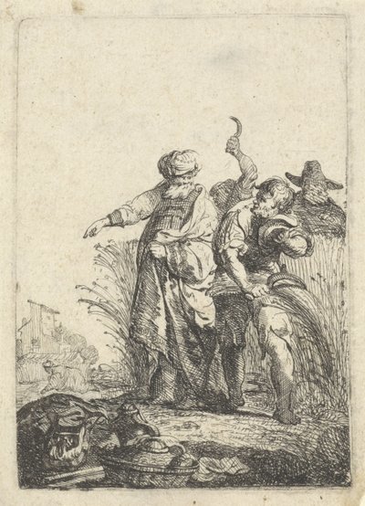 Ruth sanker på Boas .s åker av Pieter Cornelisz. Verbeeck (possibly)