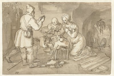 Tilbedelse av hyrdene av Pieter Cornelisz. van Rijck