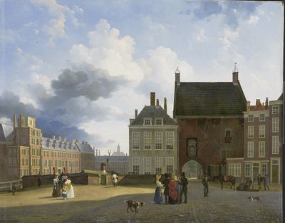 Fengselsporten og stedet, Haag av Pieter Daniel van der Burgh