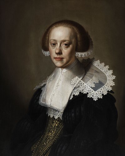 Portrett av en dame av Pieter Dubordieu