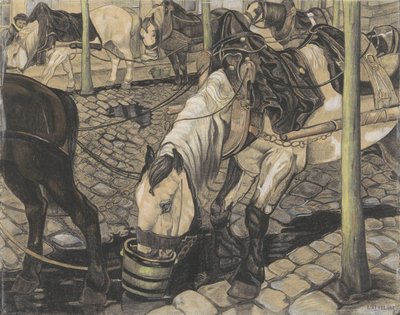 Hester som mates av Pieter Dupont (signed by artist)