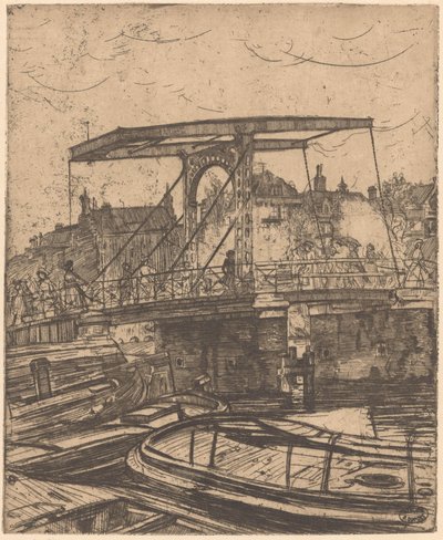Skinny Bridge i Amsterdam av Pieter Dupont