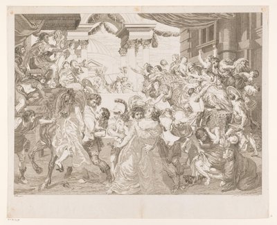 Sabine Virgin Robbery av Pieter Franciscus Martenasie