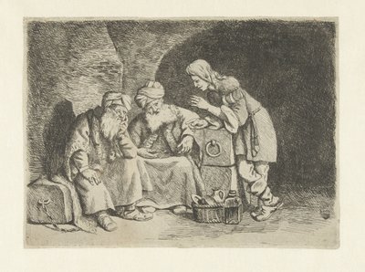 Joseph forklarer drømmene til bakeren og munnkaret av Pieter Fransz de Grebber