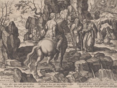 Amassing Knowledge, fra The Course of Human Life, 1570. av Pieter Furnius