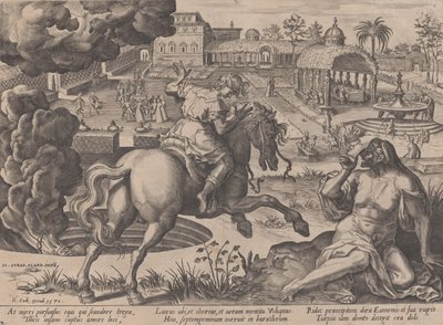 The Enticement of Luxury, fra The Course of Human Life, 1570. av Pieter Furnius