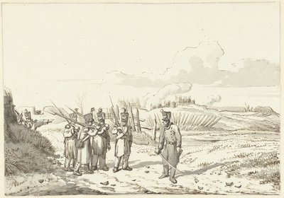 En omreisende patrulje, 1813-1814 av Pieter Gerardus van Os (signed by artist)
