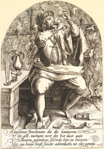 Sir, satire over drukkenskap av Pieter Goos