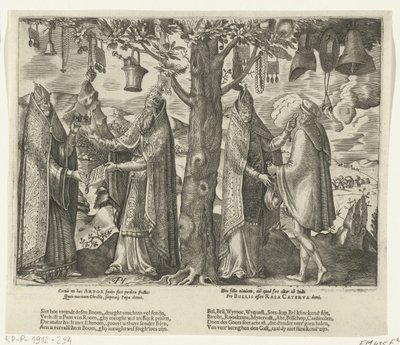 Treet for romersk avgudsdyrkelse, ca. 1570 av Pieter Huys