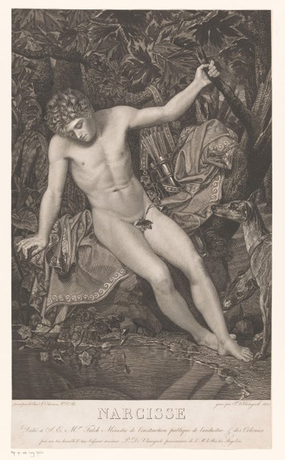 Narcissus ved vannkanten Narcisse (tittel på objekt) av Pieter Jan de Vlamynck