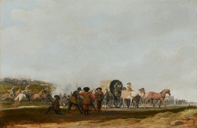 Bakholdsangrep for en hærkonvoi, 1631 av Pieter Jansz Post