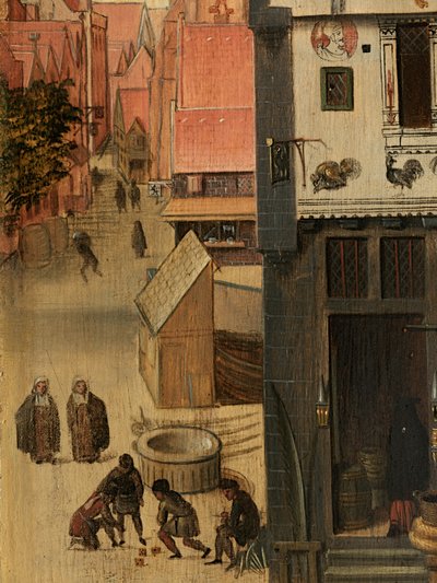 Detalj av portrett av Jacquemyne Buuck av Pieter Jansz. Pourbus