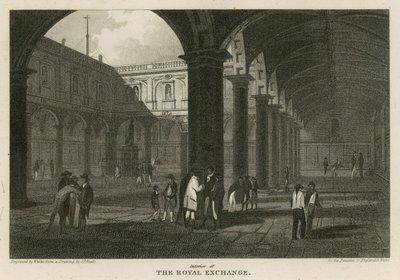 Interiøret til Royal Exchange, London av Pieter Jansz. Quast