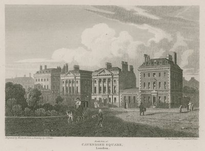 Nordsiden av Cavendish Square, London av Pieter Jansz. Quast