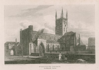 St Saviour's Church, Southwark, Surrey av Pieter Jansz. Quast