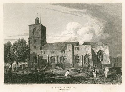 Stepney Church, London av Pieter Jansz. Quast