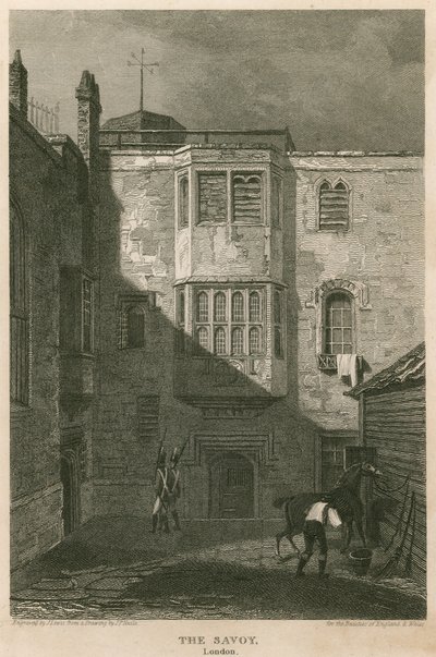 Savoy-fengselet, London av Pieter Jansz. Quast