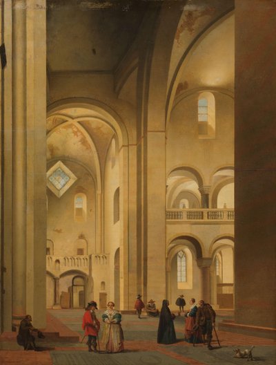 Transeptet til Mariakerk i Utrecht, sett fra nordøst av Pieter Jansz Saenredam
