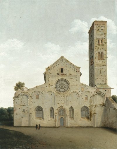 Vestfasaden til Saint Mary-kirken i Utrecht av Pieter Jansz Saenredam