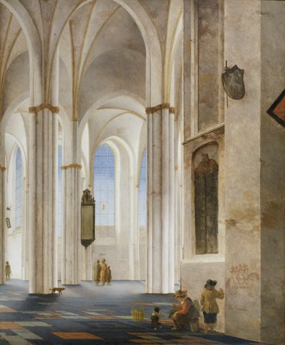 Interiøret i Buurkerk i Utrecht av Pieter Jansz Saenredam