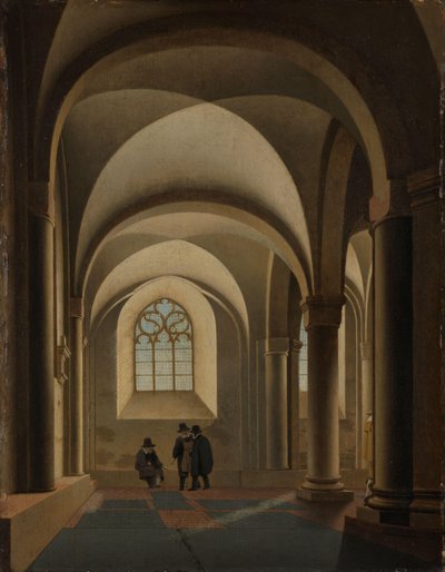 De vestligste buktene i sørgangen til Mariakerk i Utrecht av Pieter Jansz Saenredam